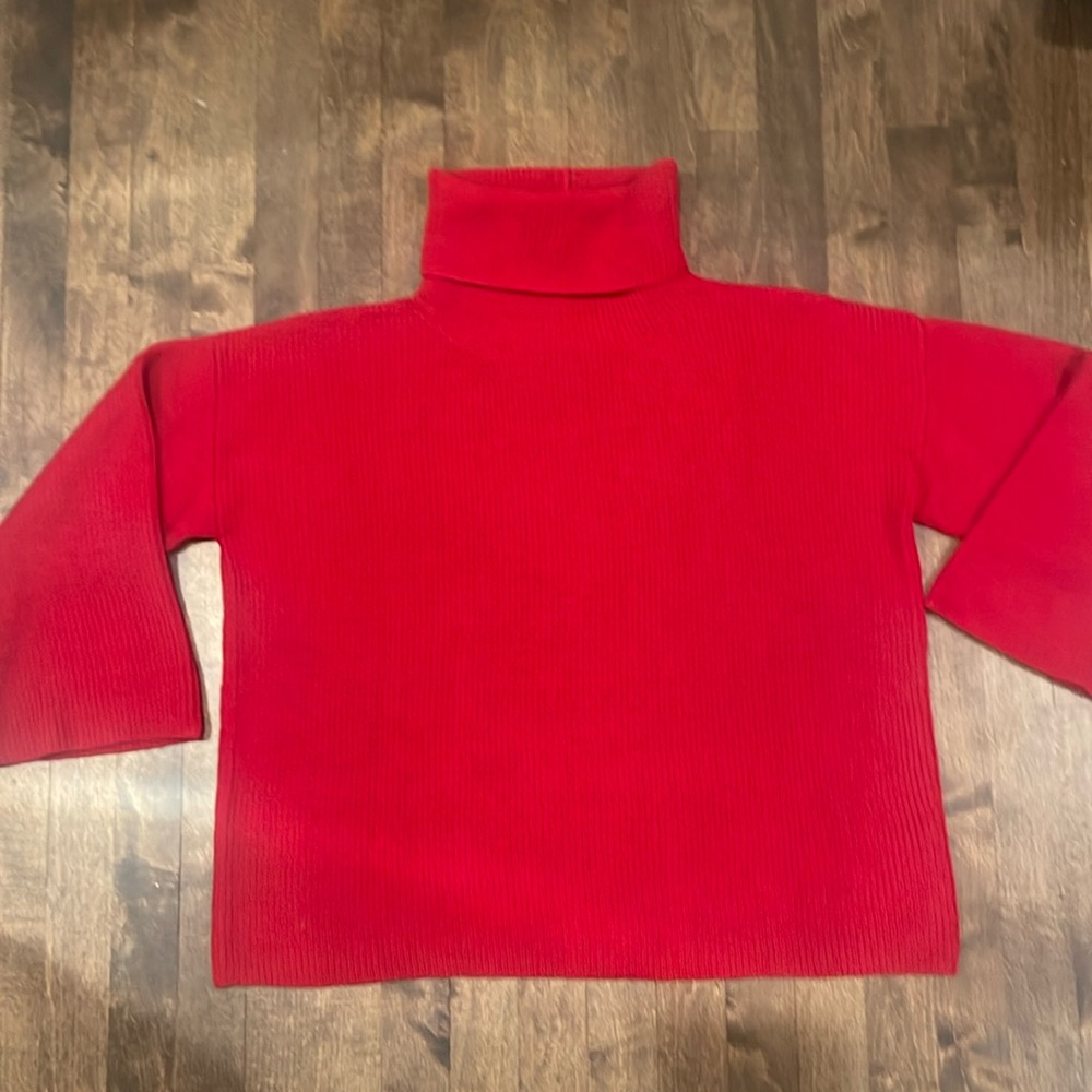 Oversized turtleneck sweater